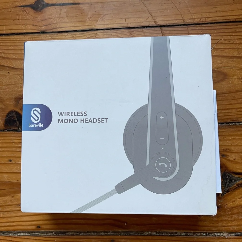 SNIB Single-Ear Wireless Noise Cancellation Bluetooth Headset with USB Dongle